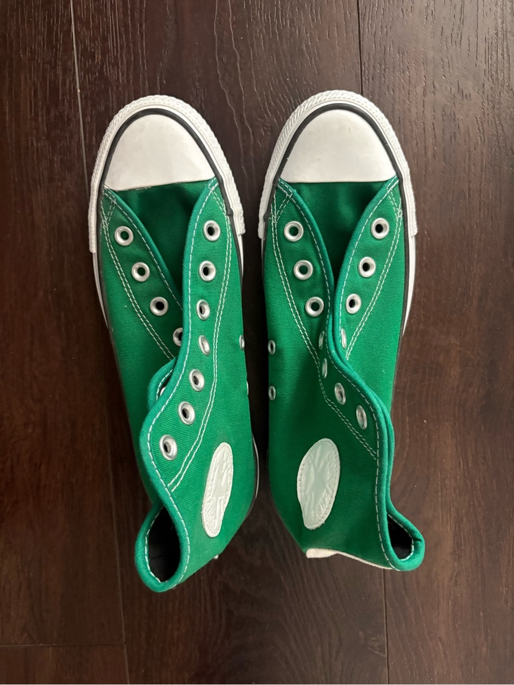 Converse Unisex Green High-Top Canvas Sneakers Women 7.5, Men 5.5